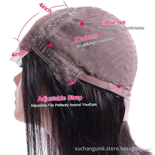 wholesale virgin hair vendors 100% Virgin Brazilian Hair cuticle aligned 13x4 frontal bob wigs natural human hair short Wig